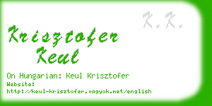 krisztofer keul business card